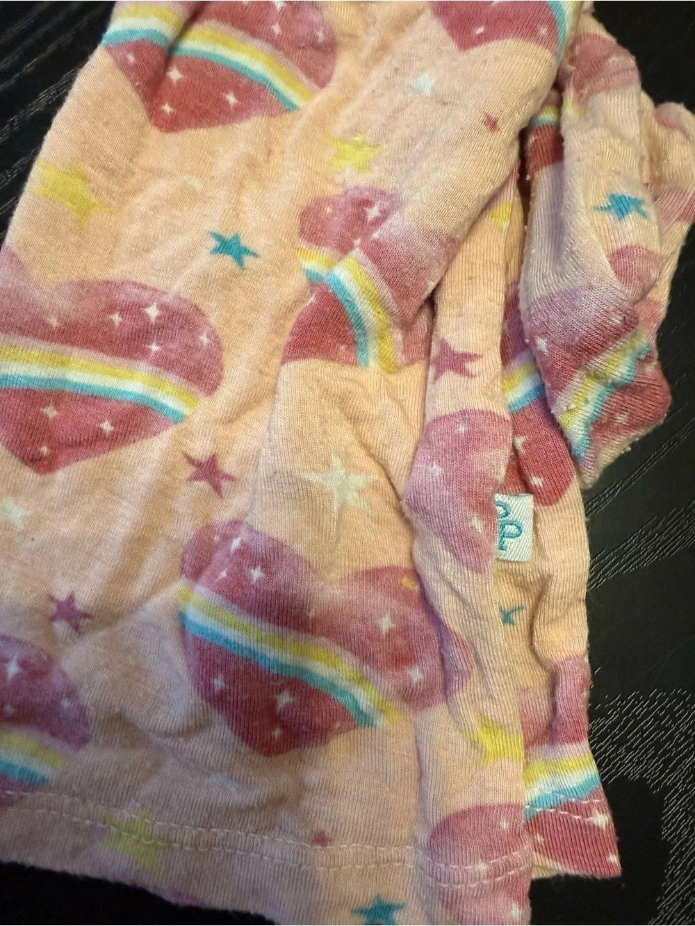 Posh Peanut Peach Heart & Rainbow Pajama Set
